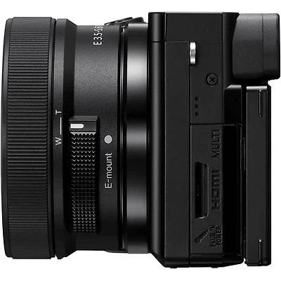 Alpha 6100 Mirrorless 4K Video Camera with E PZ 16-50mm Lens - Black