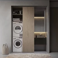 5.1 Cu. Ft. Logic Series White Front Load Electric Heat Pump Dryer