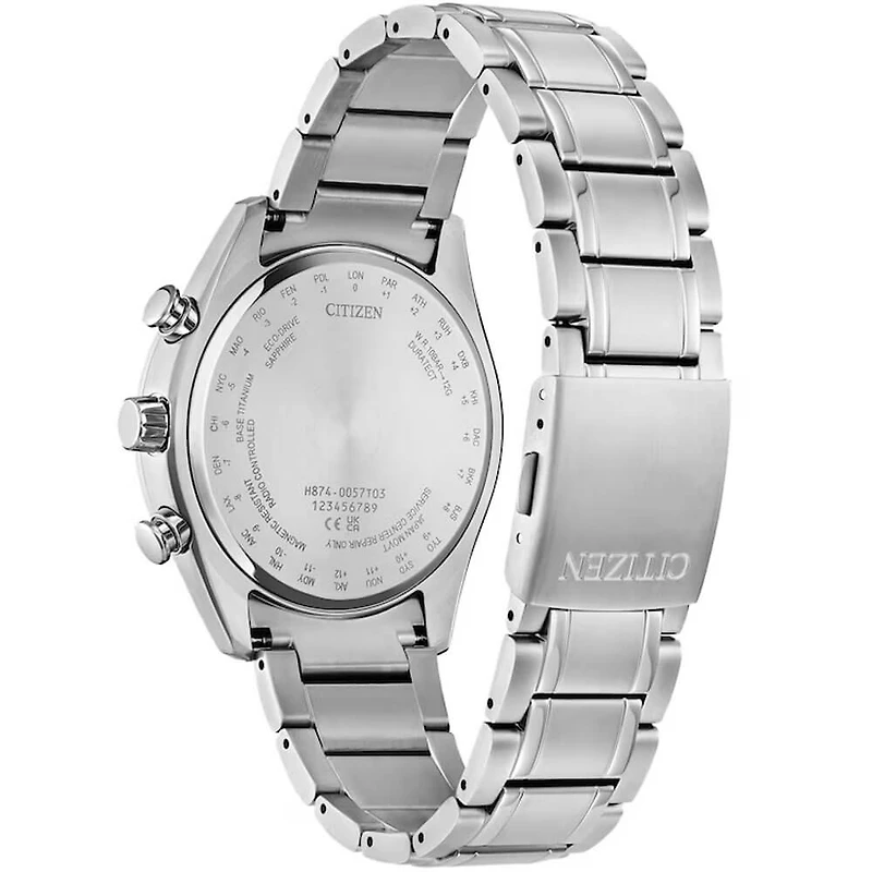 Atomic Time Keeping Tsuki-Yomi A-T Collection Eco-Drive Watch - Stainless
