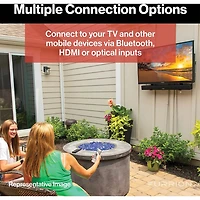 2.1 Channel Outdoor Soundbar with Wireless Subwoofer - Black