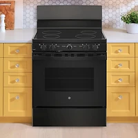 5.0 Cu. Ft. Black Freestanding Electric Range