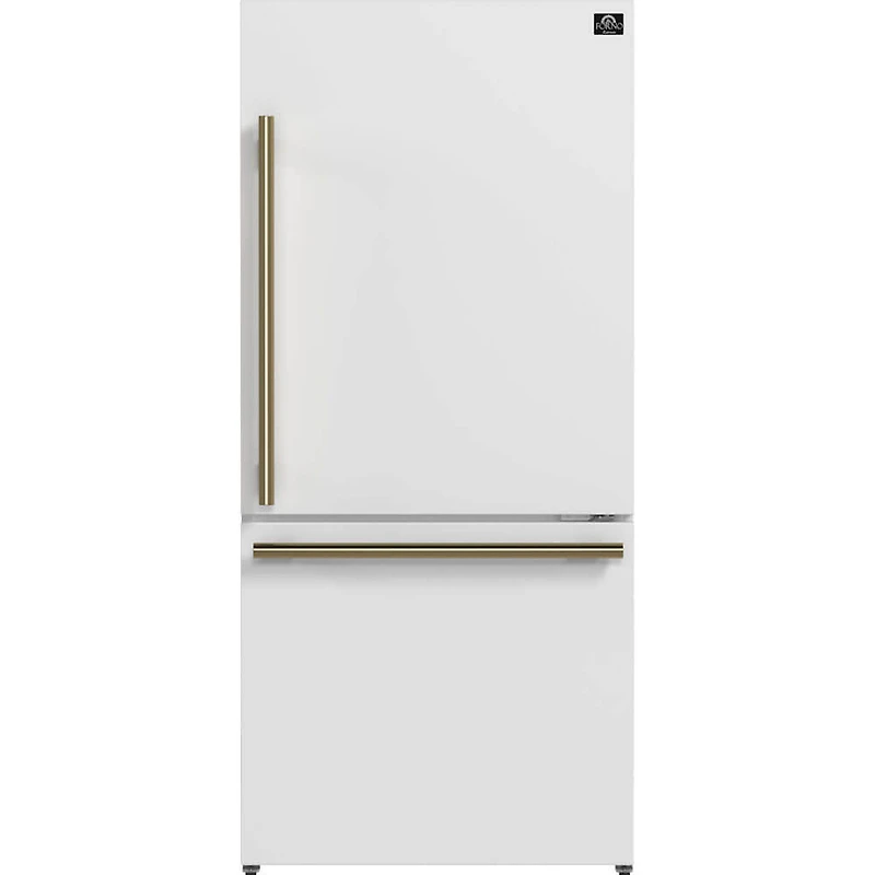 17.2 Cu. Ft. White Counter-Depth Bottom-Freezer Refrigerator