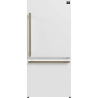 17.2 Cu. Ft. White Counter-Depth Bottom-Freezer Refrigerator