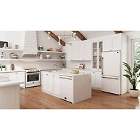 17.2 Cu. Ft. White Counter-Depth Bottom-Freezer Refrigerator