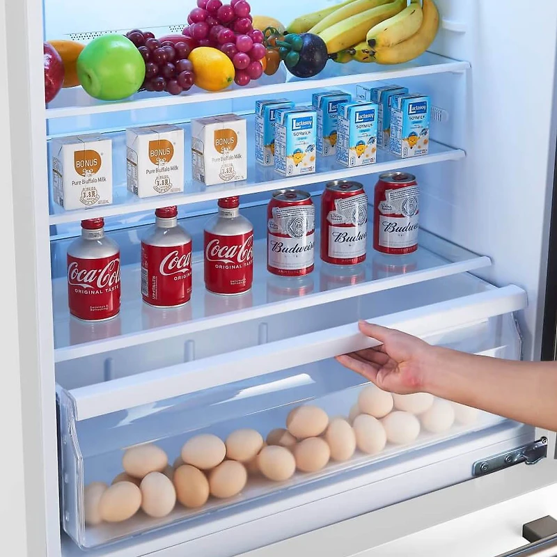 17.2 Cu. Ft. White Counter-Depth Bottom-Freezer Refrigerator