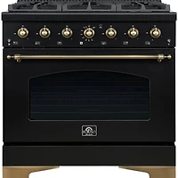 4.5 Cu. Ft. Black Dual Fuel Gas Range