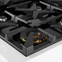 4.5 Cu. Ft. White Dual Fuel Gas Range - OPEN BOX