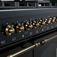 5.5 Cu. Ft. Black Freestanding Double Oven Dual Fuel Range