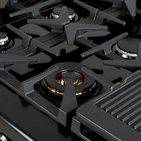 5.5 Cu. Ft. Black Freestanding Double Oven Dual Fuel Range