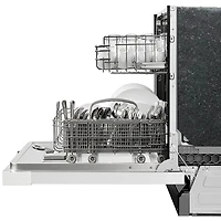 52 dBA White Front Control Hybrid Tub Dishwasher