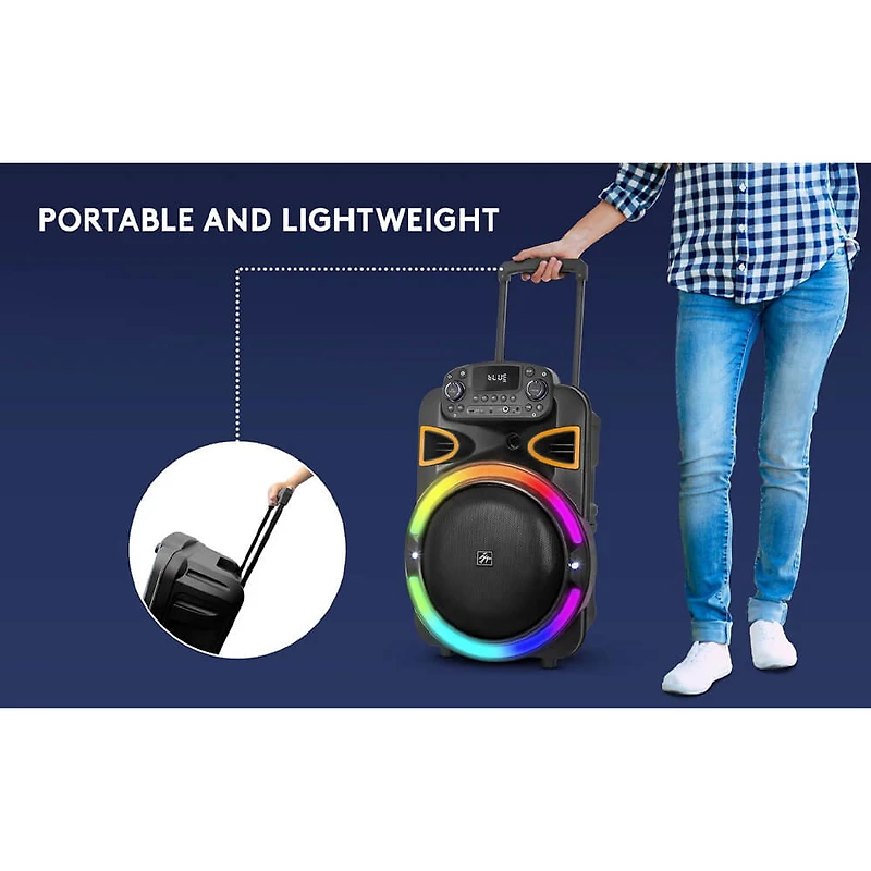 15 inch Portable Bluetooth Party Speaker - Black