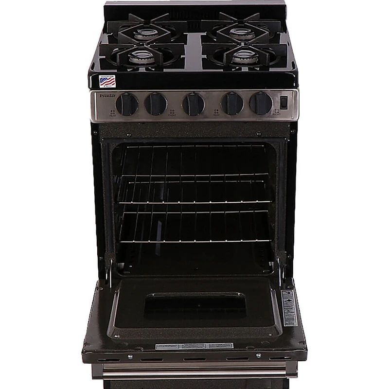 2.4 Cu. Ft. Stainless Freestanding Gas Range