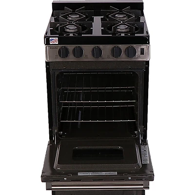 2.4 Cu. Ft. Stainless Freestanding Gas Range