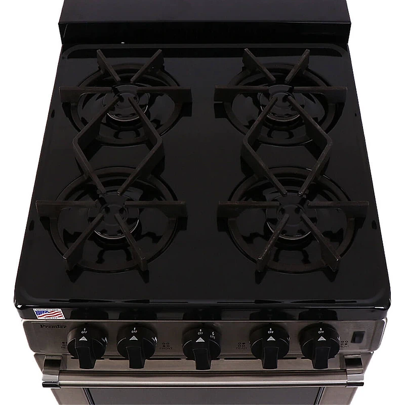 2.4 Cu. Ft. Stainless Freestanding Gas Range