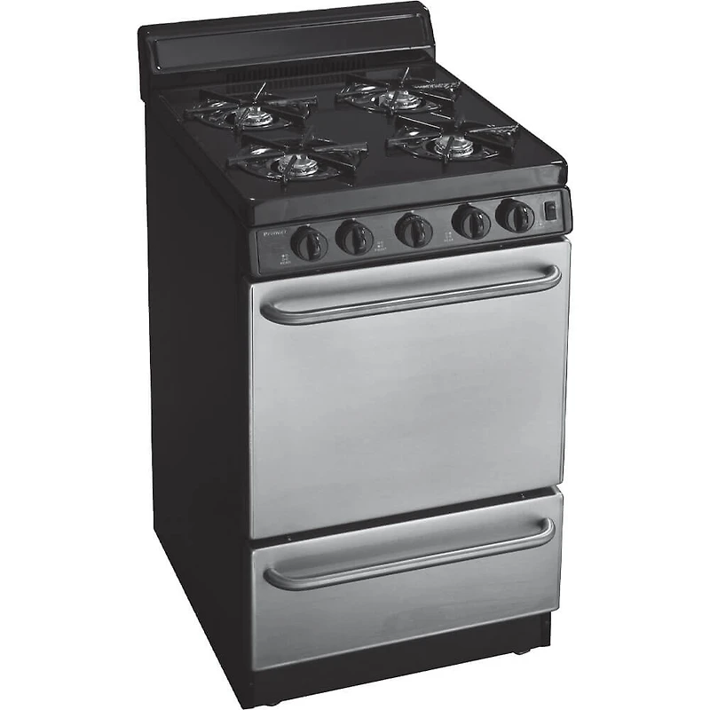 2.4 Cu. Ft. Stainless Freestanding Gas Range