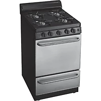 2.4 Cu. Ft. Stainless Freestanding Gas Range