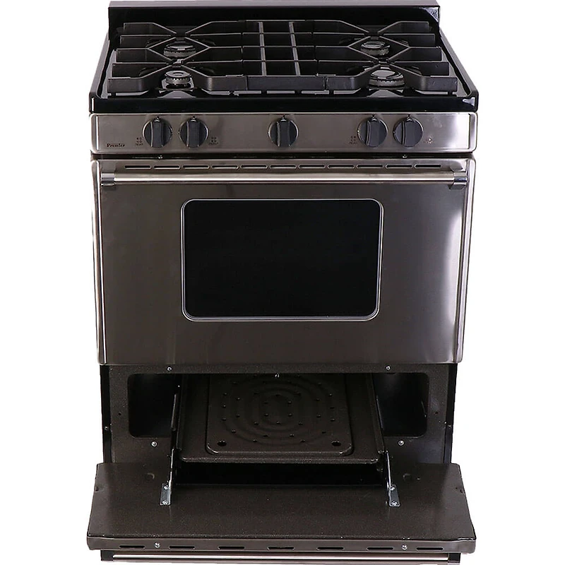 3.9 Cu. Ft. Stainless Freestanding Battery Ignition Gas Range