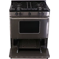 3.9 Cu. Ft. Stainless Freestanding Battery Ignition Gas Range
