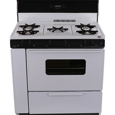 3.9 Cu. Ft. White Freestanding Gas Range