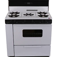 3.9 Cu. Ft. White Freestanding Gas Range