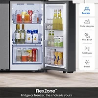 29 Cu. Ft. Bespoke Flex Stainless 4-Door French Door Smart Refrigerator