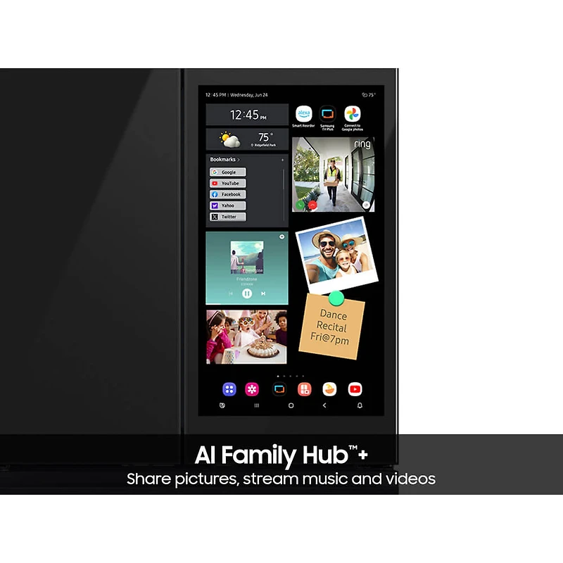 23 Cu. Ft. Black Counter-Depth 4-Door French Door Smart Refrigerator