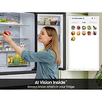 23 Cu. Ft. Black Counter-Depth 4-Door French Door Smart Refrigerator