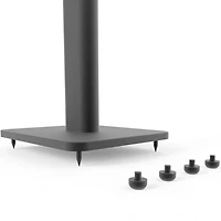 32” Floor Speaker Stands with Security Mounting Screws (Pair) - Black