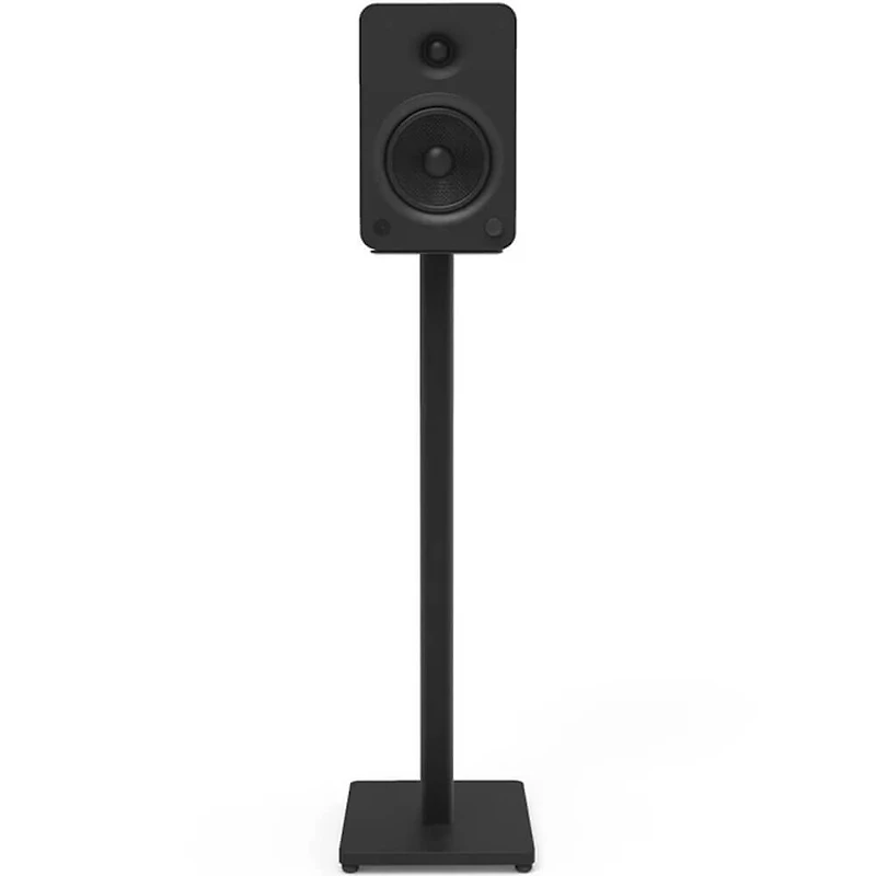 34 inch Universal Bookshelf Speaker Floor Stand (Pair) - Black