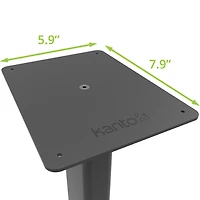 34 inch Universal Bookshelf Speaker Floor Stand (Pair) - Black