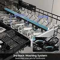 38 dBA Bespoke Auto Open Stainless Top Control Dishwasher