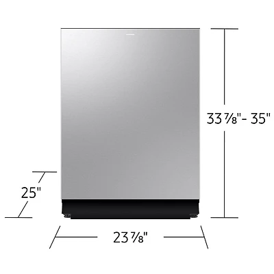 38 dBA Bespoke Auto Open Stainless Top Control Dishwasher