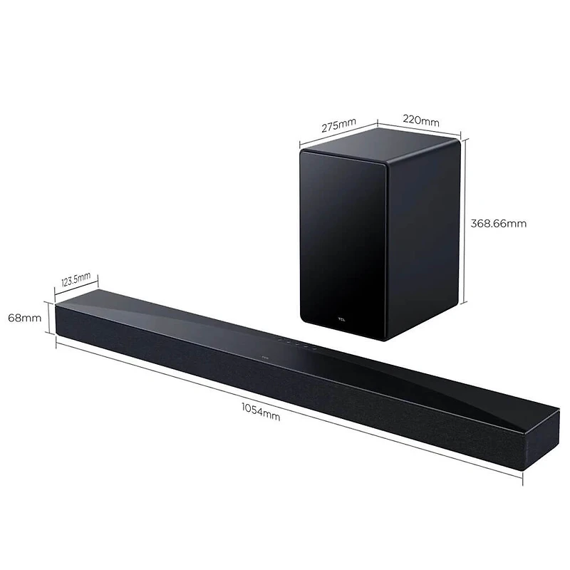 5.1 Channel High-End Home Theater Soundbar with Wireless Subwoofer