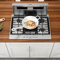 36 inch 800 Series Stainless 5 Burner Gas Cooktop