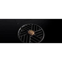 36 inch Black Induction 4 Burner Drop-In Downdraft Electric Cooktop