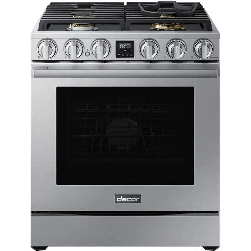 6 Cu. Ft. Silver Stainless Freestanding Smart Gas Convection Range