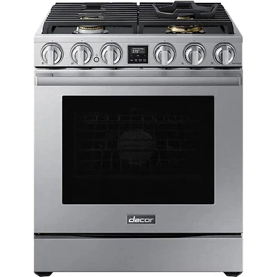 6 Cu. Ft. Silver Stainless Freestanding Smart Gas Convection Range