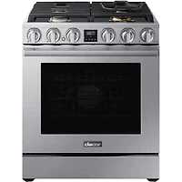 6 Cu. Ft. Silver Stainless Freestanding Smart Gas Convection Range
