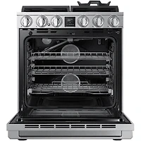 6 Cu. Ft. Silver Stainless Freestanding Smart Gas Convection Range