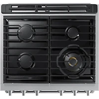 6 Cu. Ft. Silver Stainless Freestanding Smart Gas Convection Range