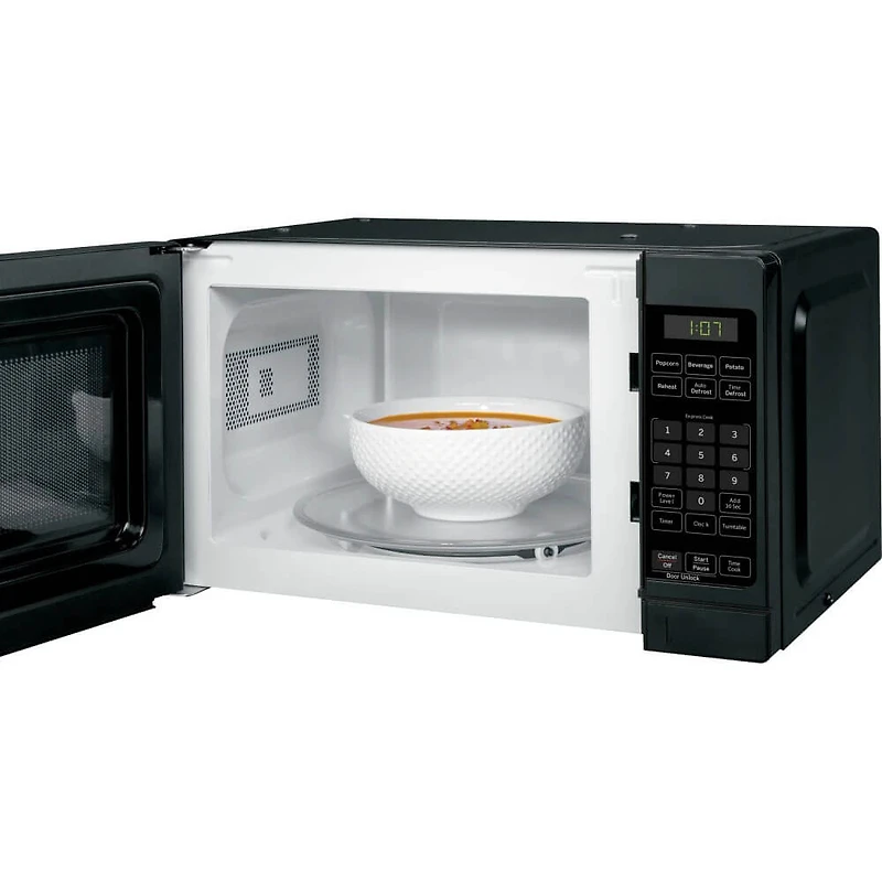 0.7 Cu. Ft. Black Countertop Microwave