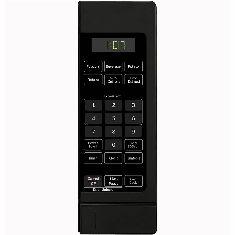 0.7 Cu. Ft. Black Countertop Microwave