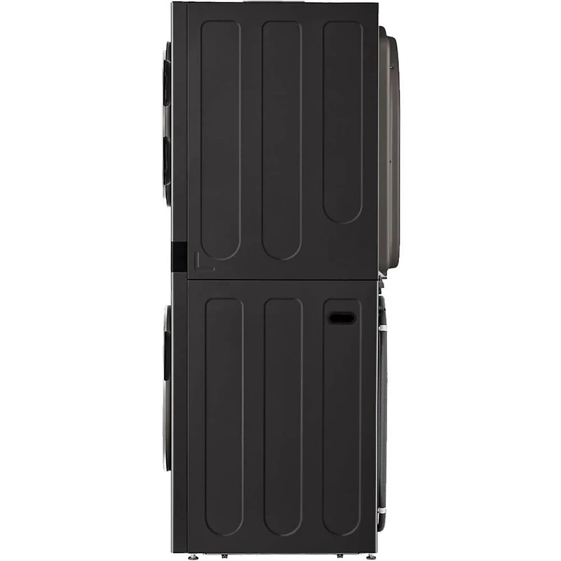Black Steel 5 Cu. Ft. Washer/7.8 Cu. Ft. Dryer WashTower Electric Stacked Smart Laundry Center