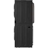 Black Steel 5 Cu. Ft. Washer/7.8 Cu. Ft. Dryer WashTower Electric Stacked Smart Laundry Center