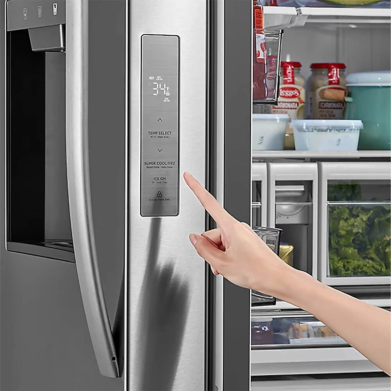 29.3 Cu. Ft. Stainless 3-Door French Door Smart Refrigerator