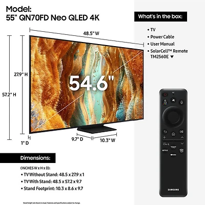 inch Class Neo QLED 4K QN70F Vision AI Mini LED Smart TV (2025