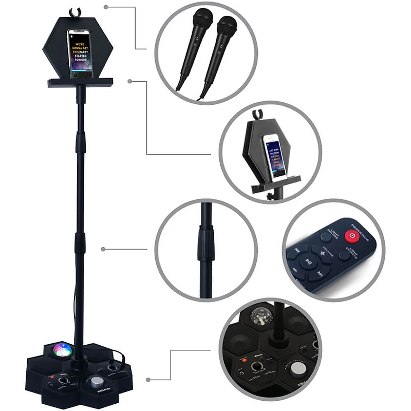 Performer Deluxe All-In-One Karaoke Party System - Black