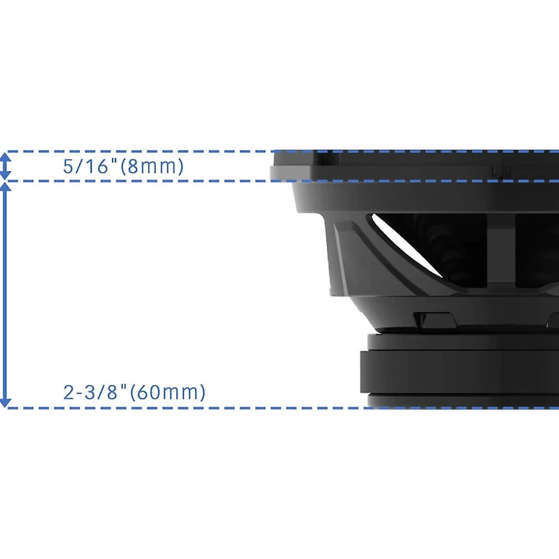 6x8 inch Oval 2-Way Car Speakers - Black