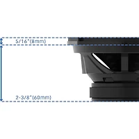 6x8 inch Oval 2-Way Car Speakers - Black