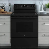 5.3 Cu. Ft. 400 Series Black Freestanding Smart Electric Range
